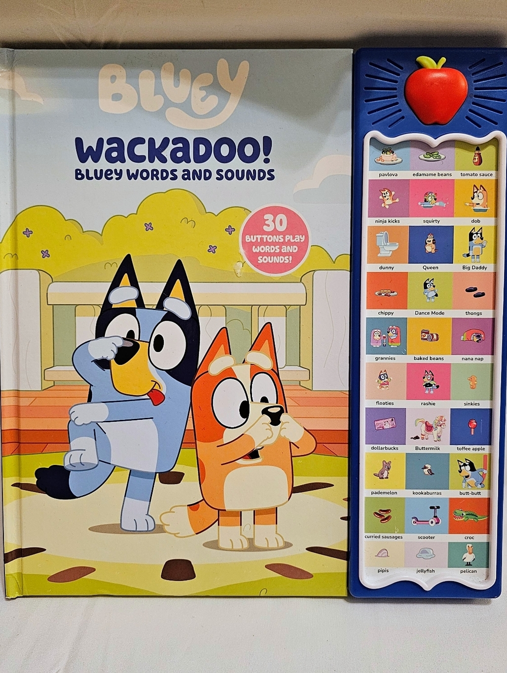 Bluey: Wackadoo! Bluey Words and Sounds Sound Book  Hardcove EUC